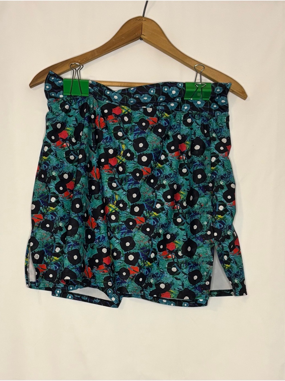 Women’s Green Abstract Floral Skirt